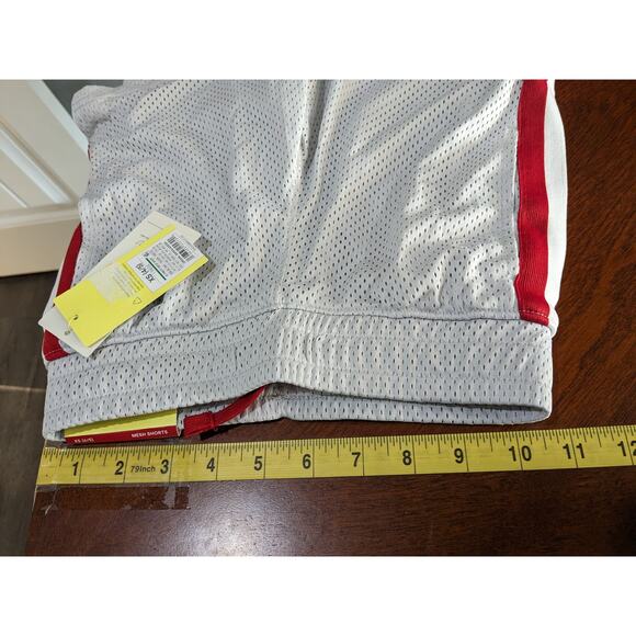 All in Motion Basketball Shorts XS 4 5 Mesh Silver Red Boys Sports Gym Active - Picture 7 of 9